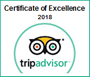 Tripadvisor Certificate of Excellence 2018